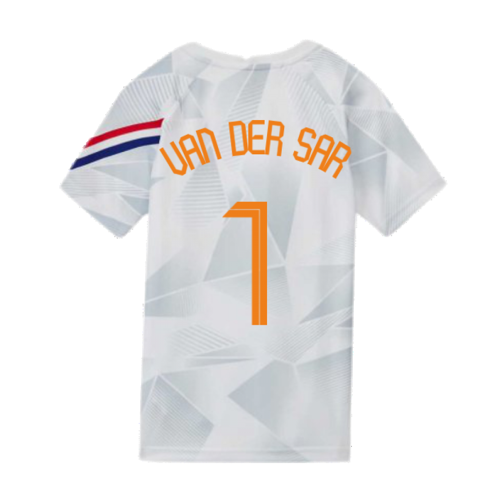 2020-2021 Holland Pre-Match Training Shirt (White) - Kids (VAN DER SAR 1)