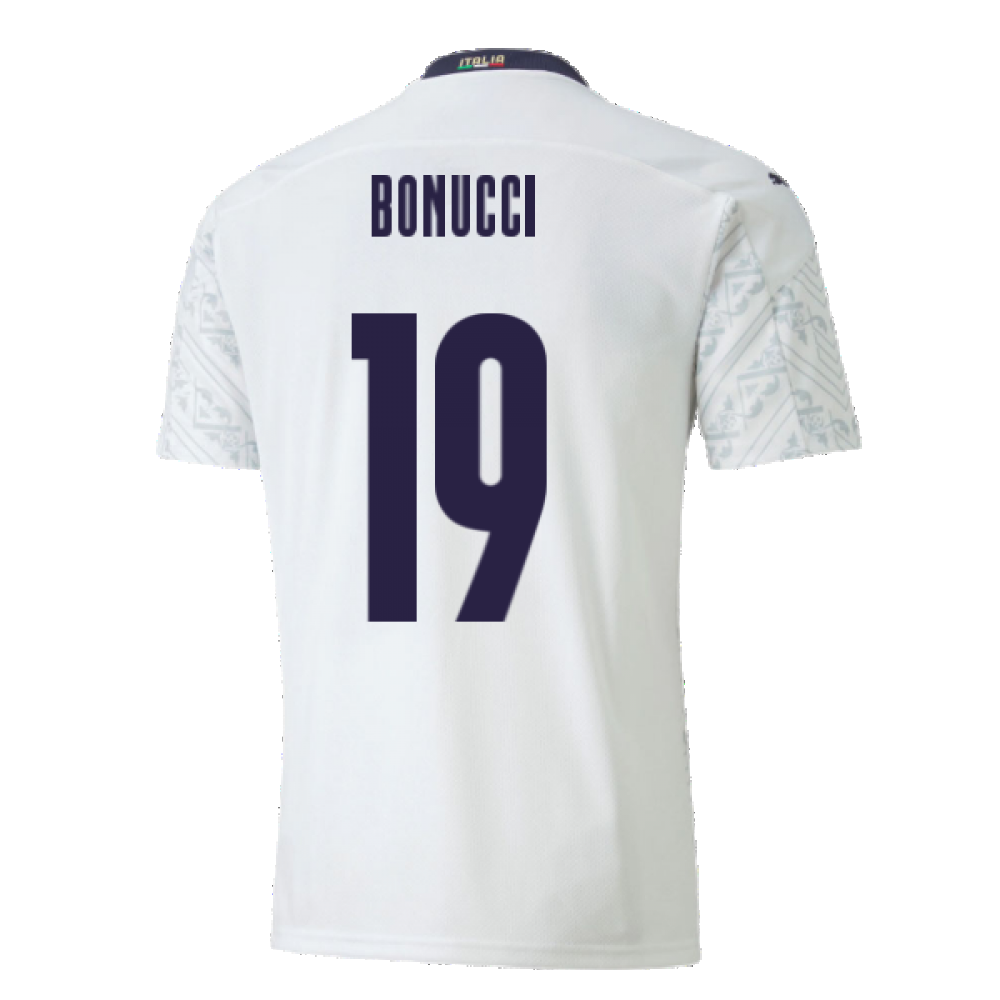 2020-2021 Italy Away Puma Football Shirt (Kids) (BONUCCI 19)