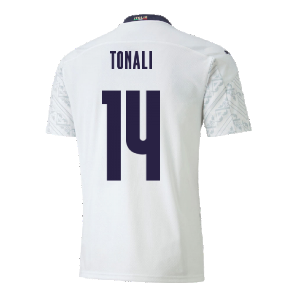 2020-2021 Italy Away Puma Football Shirt (Kids) (TONALI 14)