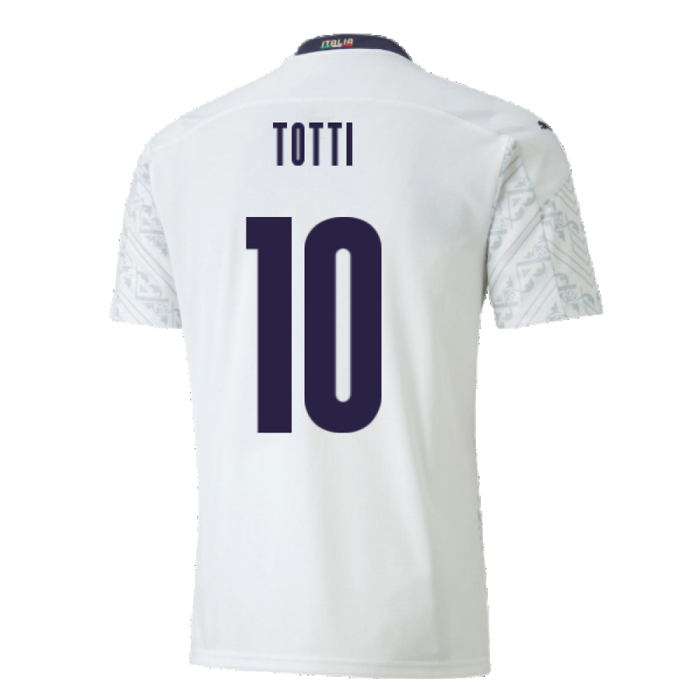 2020-2021 Italy Away Puma Football Shirt (Kids) (TOTTI 10)