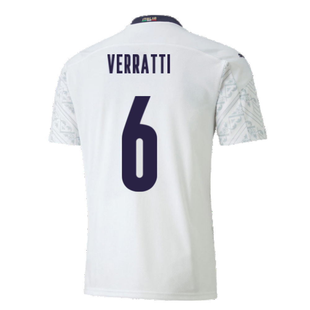 2020-2021 Italy Away Puma Football Shirt (Kids) (VERRATTI 6)