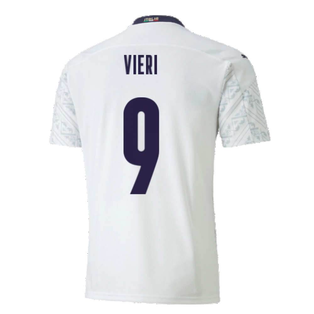 2020-2021 Italy Away Puma Football Shirt (Kids) (VIERI 9)