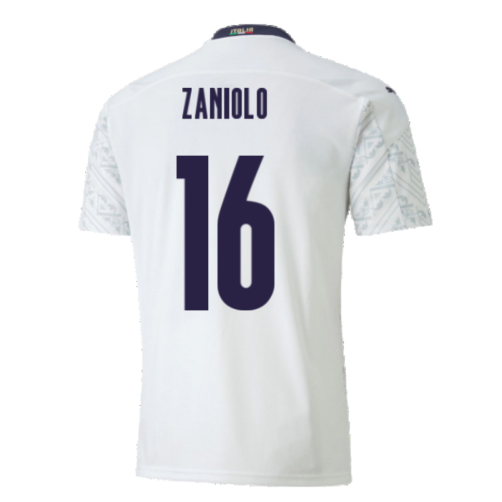 2020-2021 Italy Away Puma Football Shirt (Kids) (ZANIOLO 16)