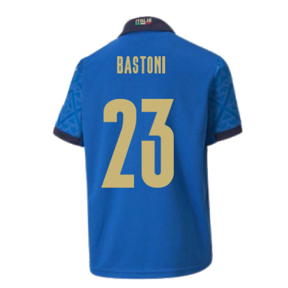 2020-2021 Italy Home Puma Football Shirt (Kids) (BASTONI 23)