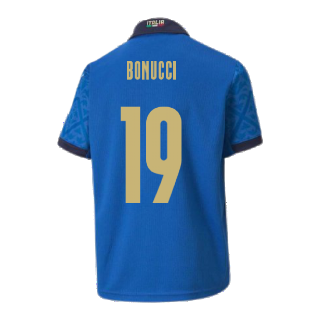 2020-2021 Italy Home Puma Football Shirt (Kids) (BONUCCI 19)