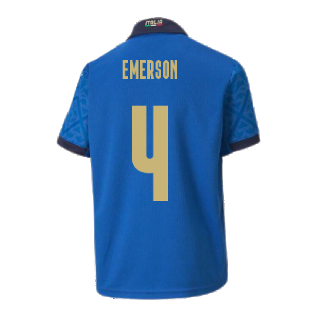 2020-2021 Italy Home Puma Football Shirt (Kids) (EMERSON 4)