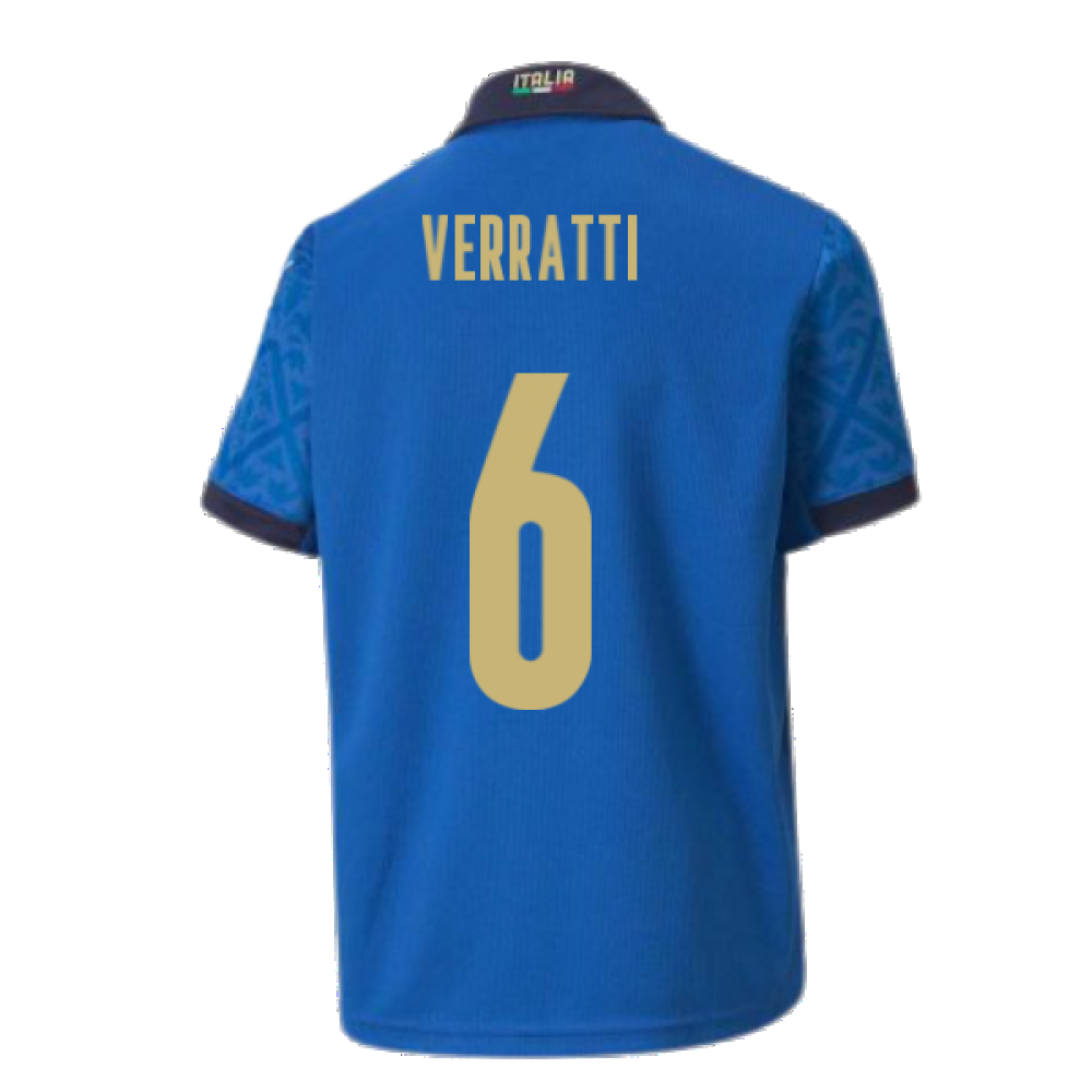 2020-2021 Italy Home Puma Football Shirt (Kids) (VERRATTI 6)