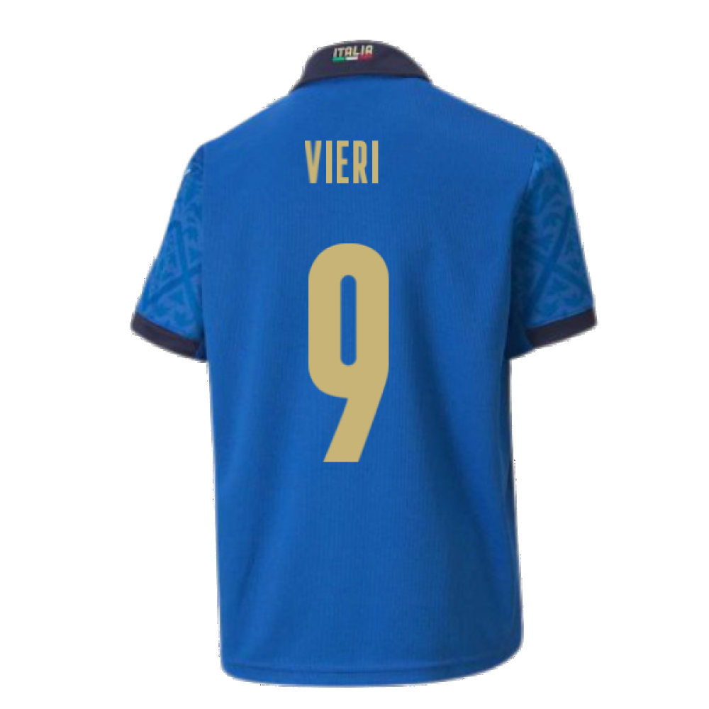 2020-2021 Italy Home Puma Football Shirt (Kids) (VIERI 9)