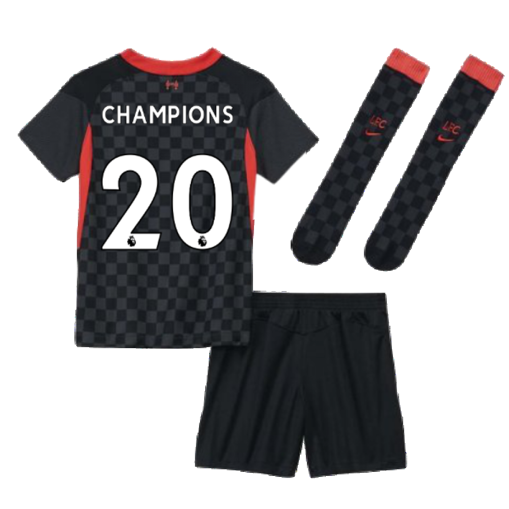 2020-2021 Liverpool 3rd Little Boys Mini Kit (CHAMPIONS 20)