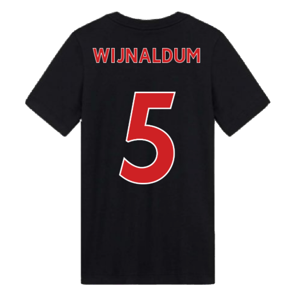 2020-2021 Liverpool Ground Tee (Black) - Kids (WIJNALDUM 5)