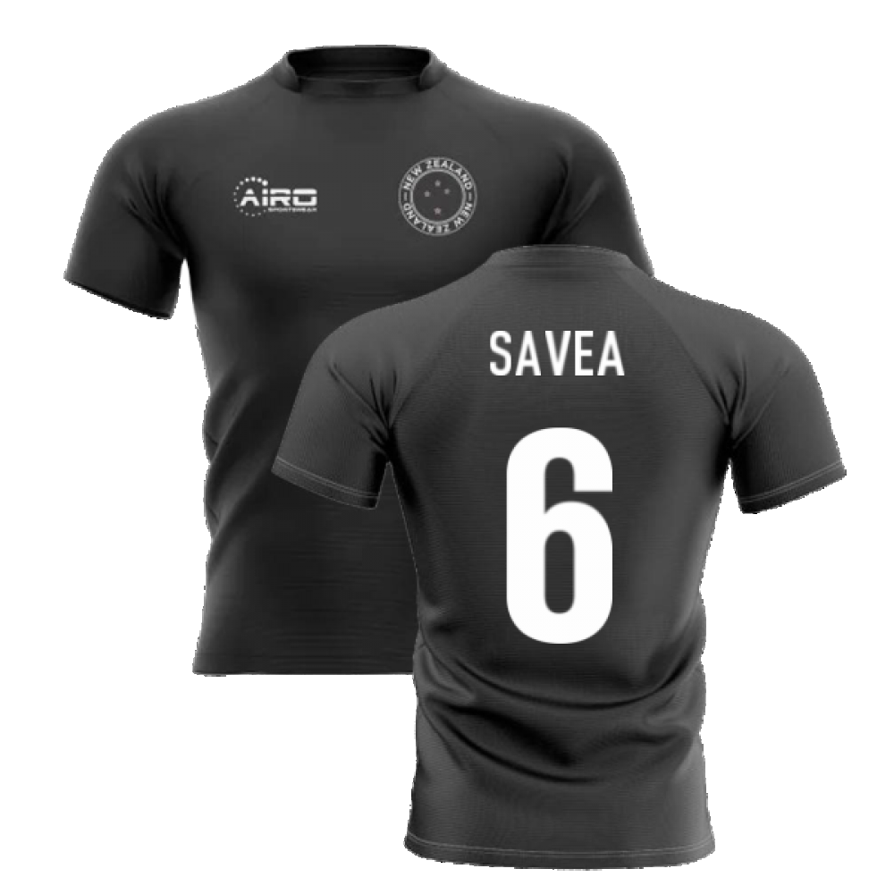 2024-2025 New Zealand Home Concept Rugby Shirt (Savea 6)