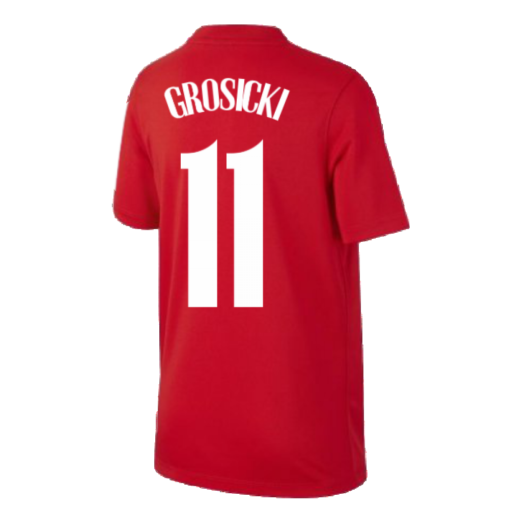 2020-2021 Poland Away Supporters Jersey (Kids) (GROSICKI 11)