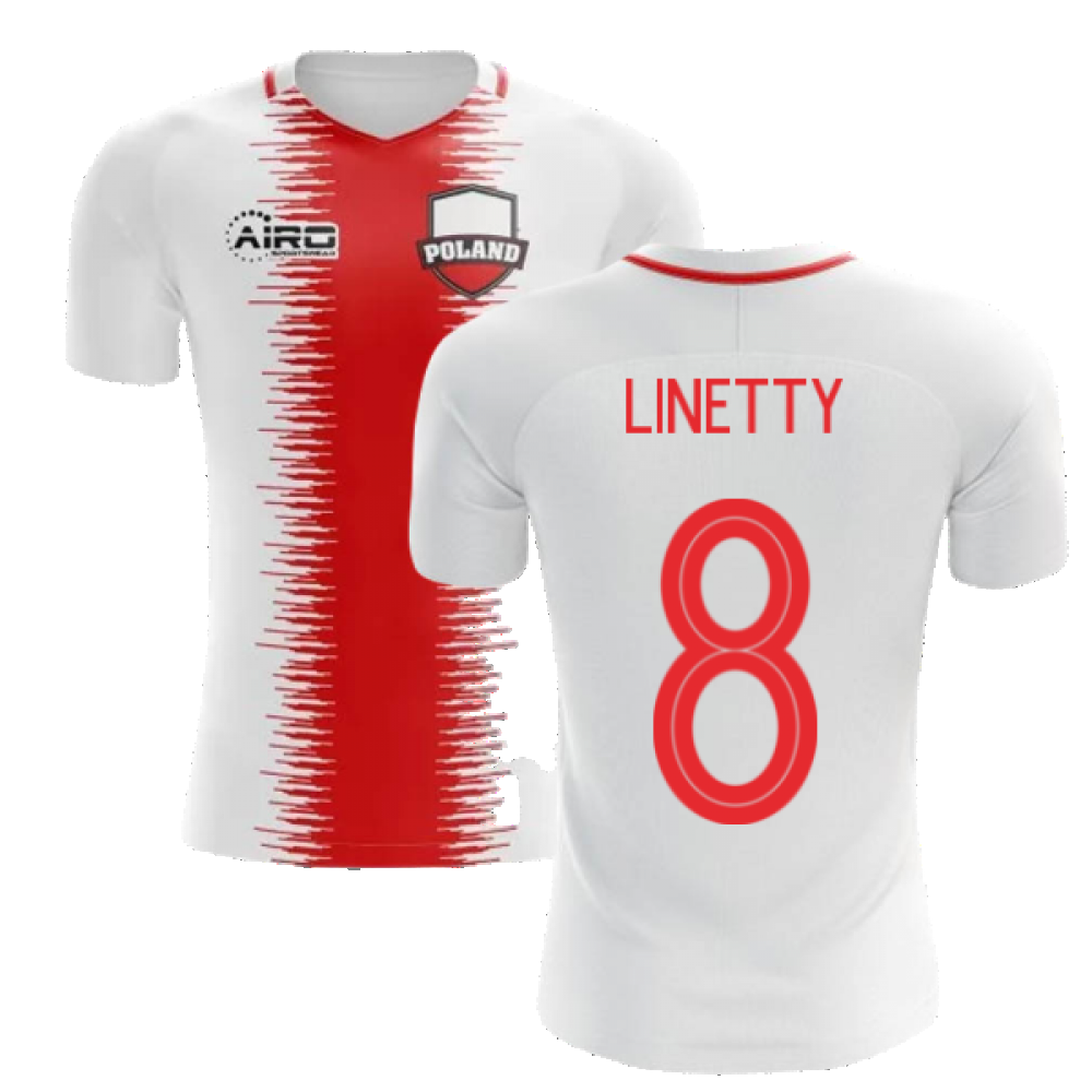 2024-2025 Poland Home Concept Football Shirt (Linetty 8) - Kids