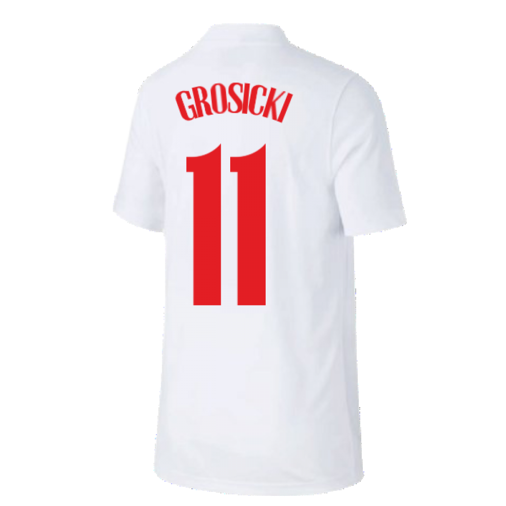 2020-2021 Poland Home Supporters Jersey - Kids (GROSICKI 11)