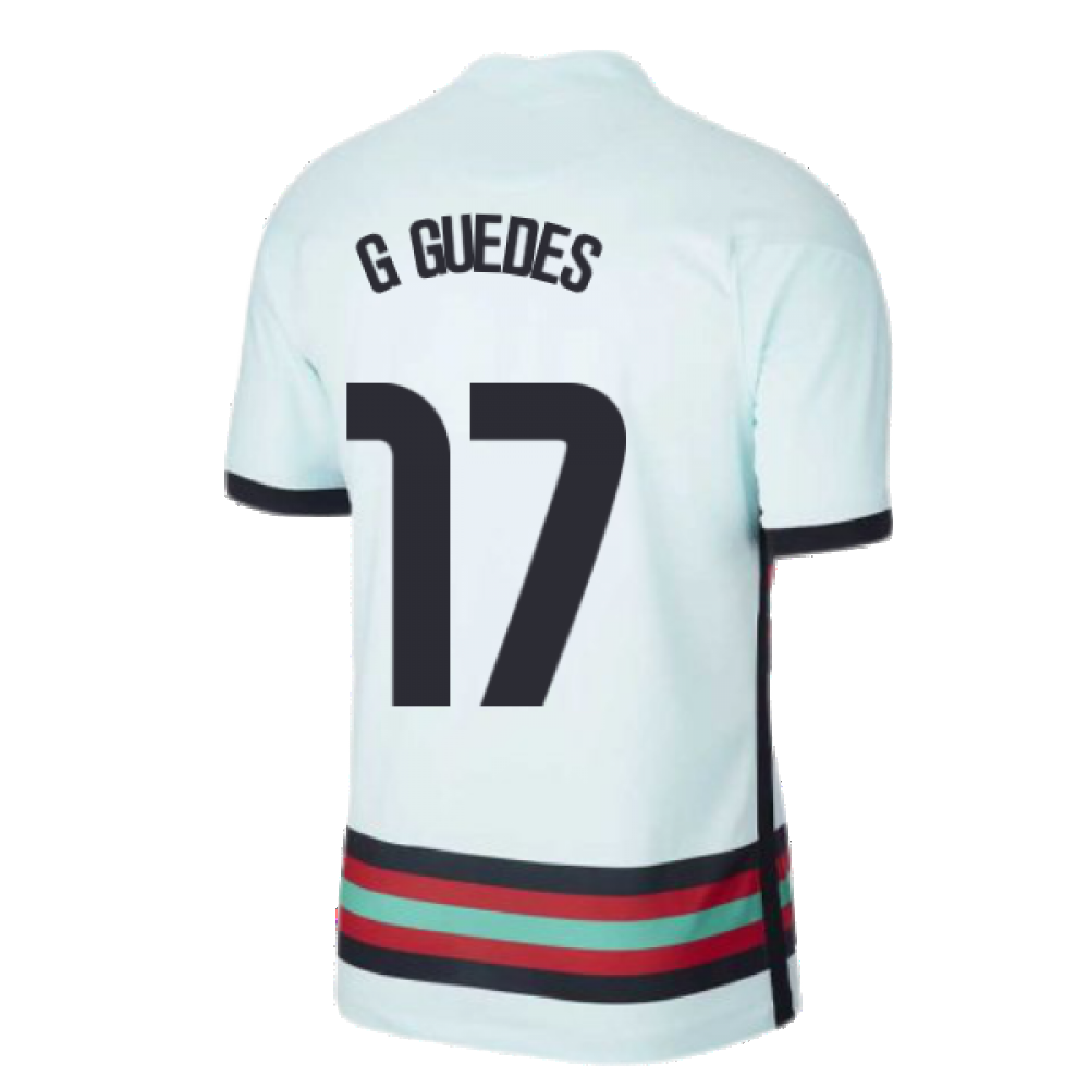 2020-2021 Portugal Away Nike Football Shirt (G GUEDES 17)