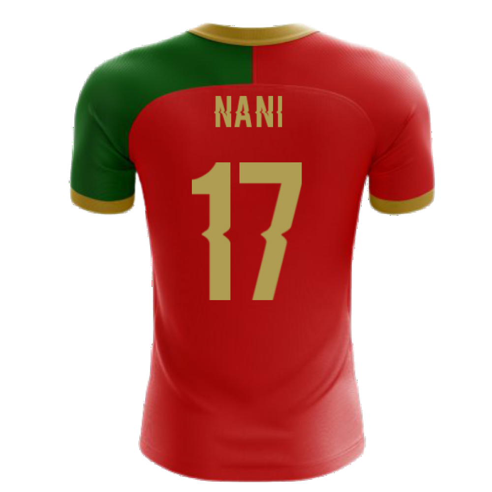 2024-2025 Portugal Flag Home Concept Football Shirt (Nani 17)