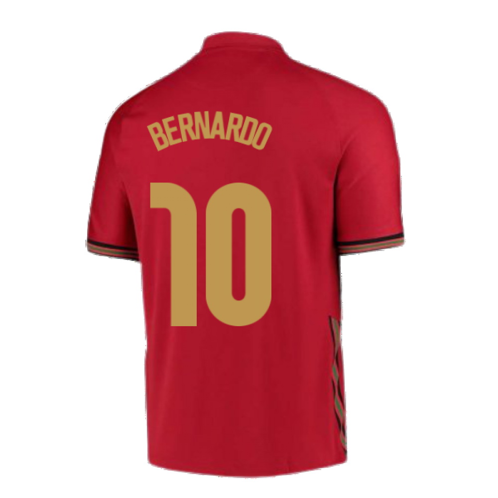 2020-2021 Portugal Home Nike Football Shirt (Bernardo 10)