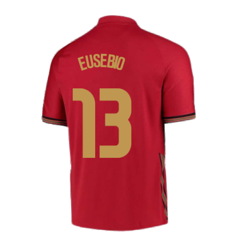 2020-2021 Portugal Home Nike Football Shirt (EUSEBIO 13)