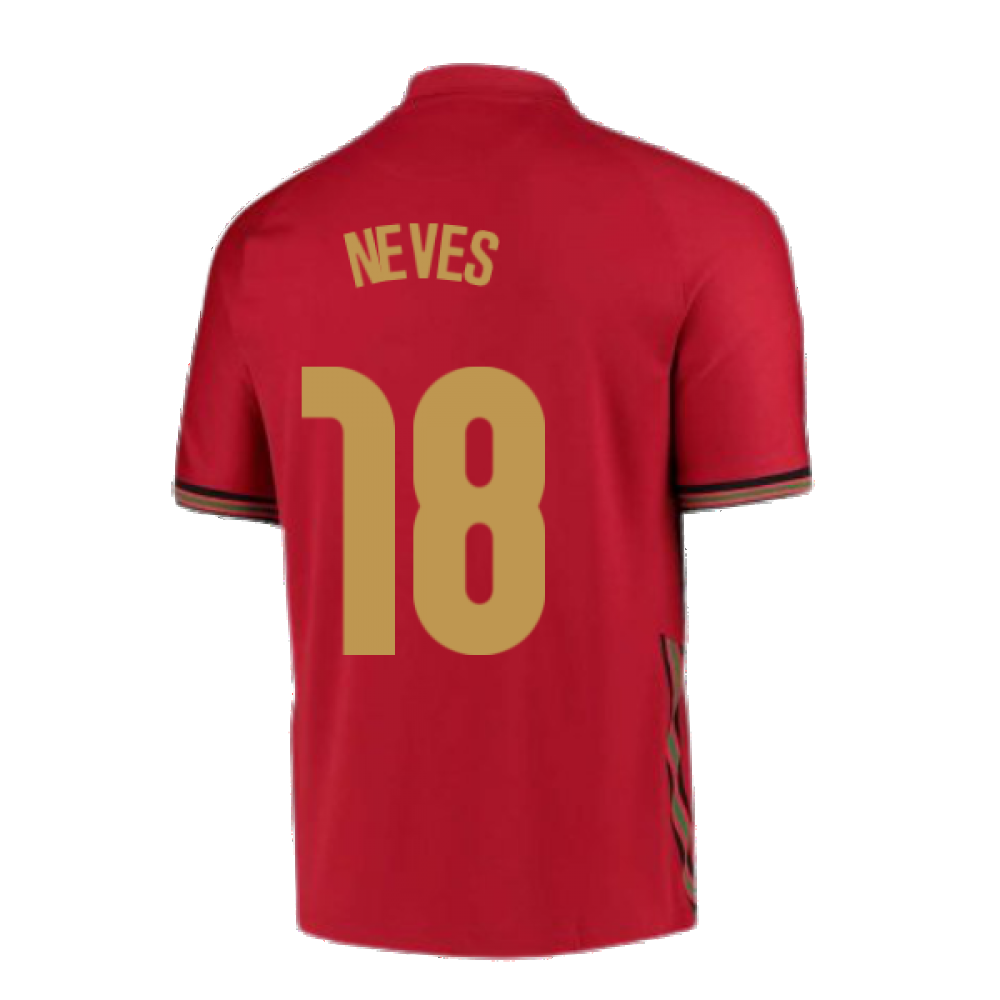 2020-2021 Portugal Home Nike Football Shirt (Neves 18)