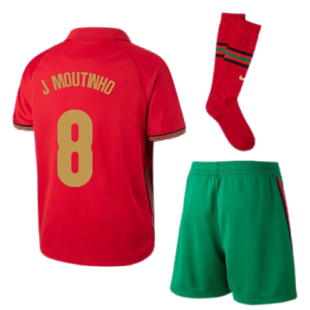 2020-2021 Portugal Home Nike Mini Kit (J.Moutinho 8)