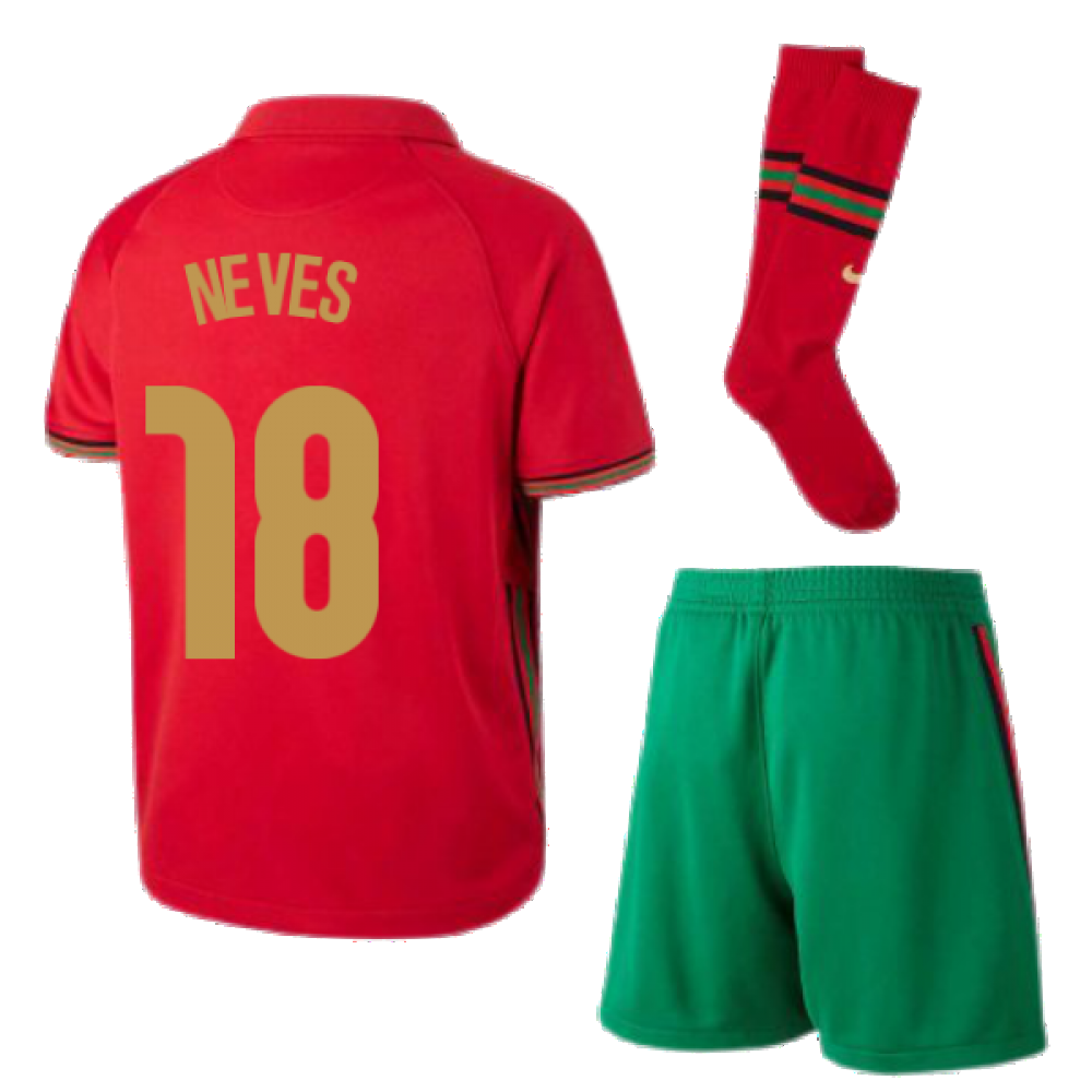 2020-2021 Portugal Home Nike Mini Kit (Neves 18)