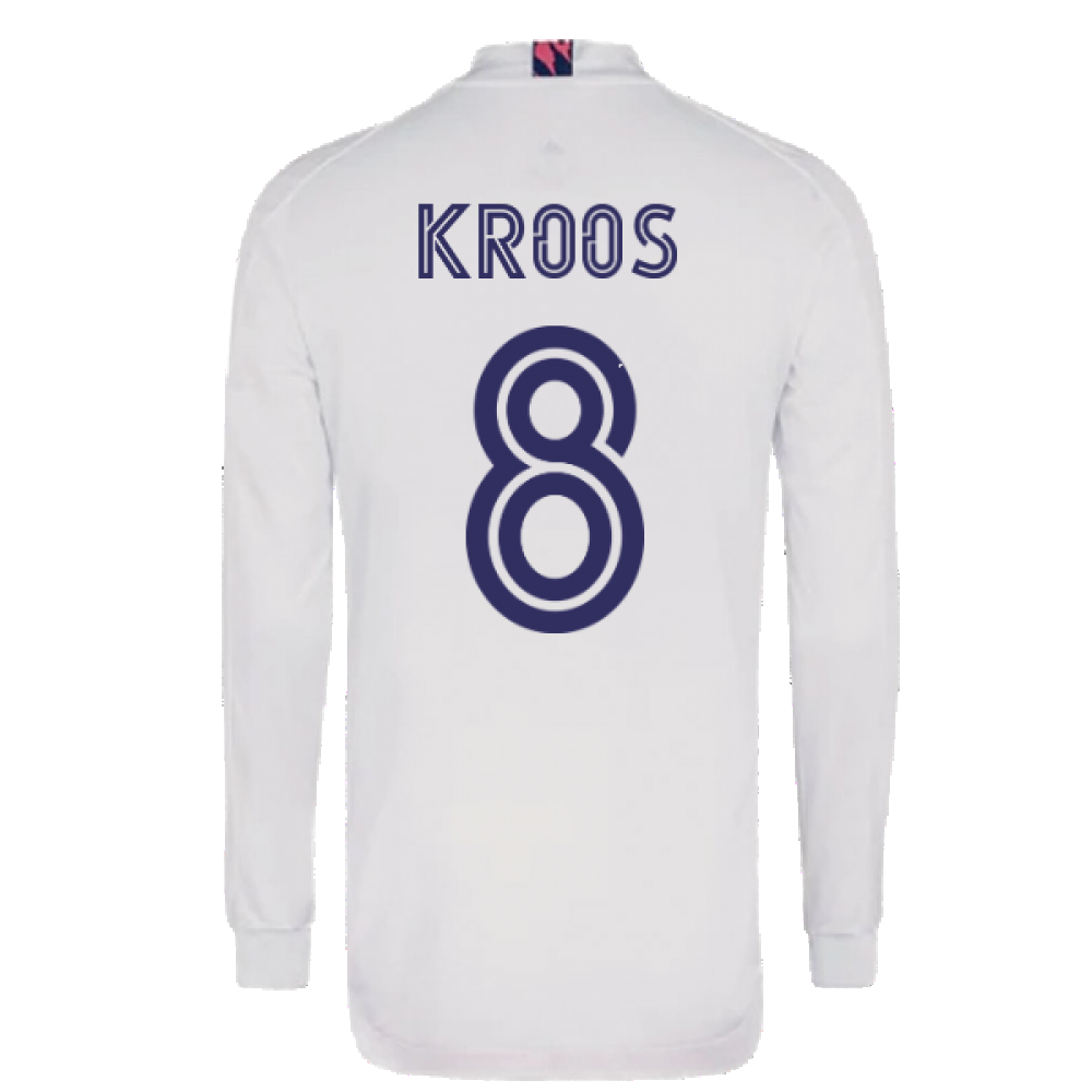 2020-2021 Real Madrid Long Sleeve Home Shirt (KROOS 8)