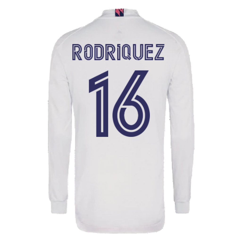 2020-2021 Real Madrid Long Sleeve Home Shirt (RODRIGUEZ 16)