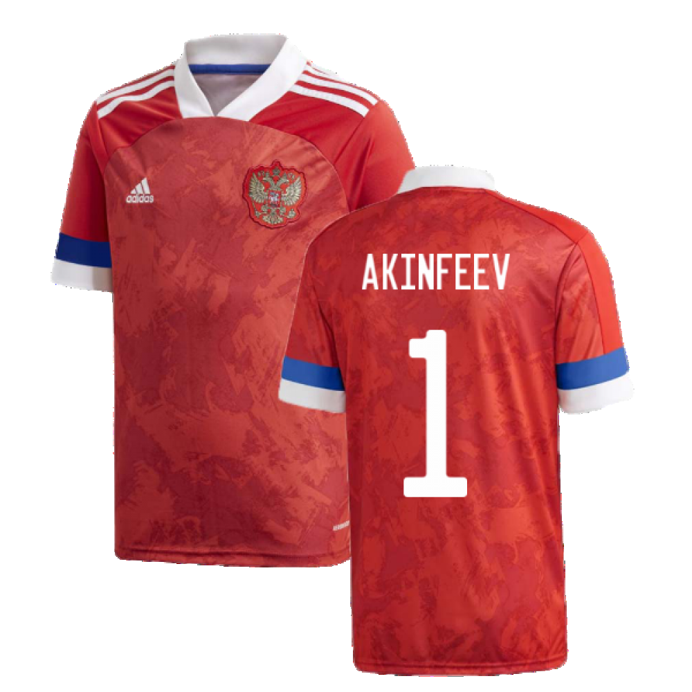 2020-2021 Russia Home Adidas Football Shirt (Kids) (AKINFEEV 1)