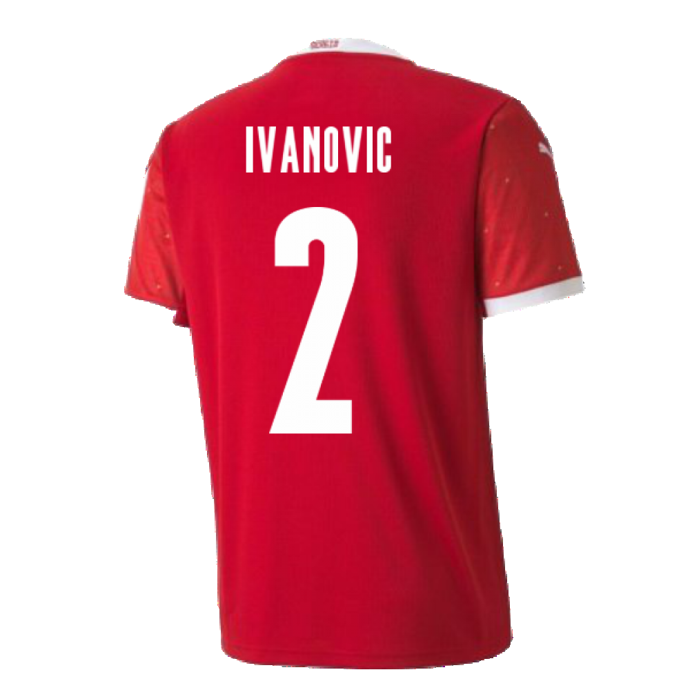 2020-2021 Serbia Home Puma Football Shirt (IVANOVIC 2)