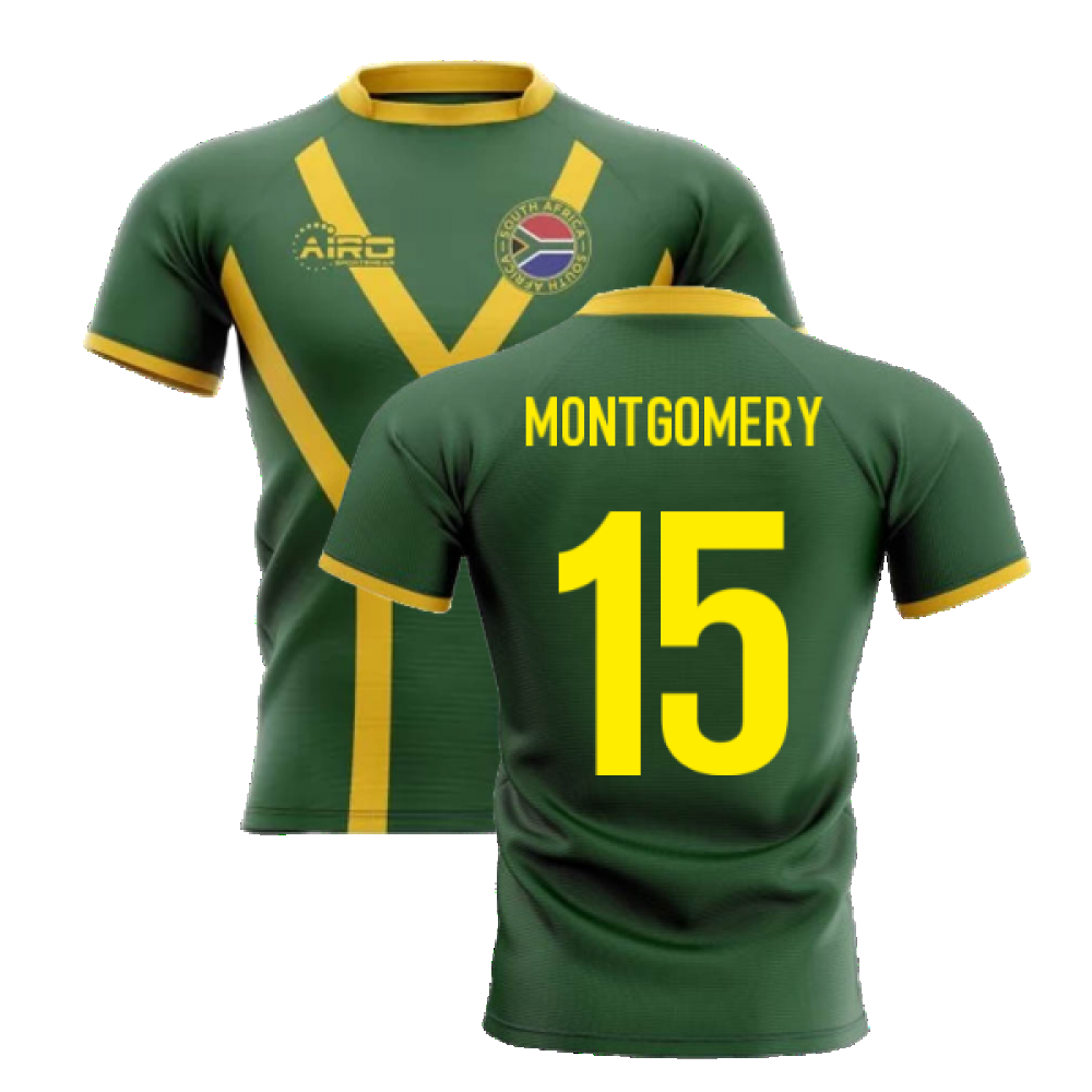 2024-2025 South Africa Springboks Flag Concept Rugby Shirt (Montgomery 15)