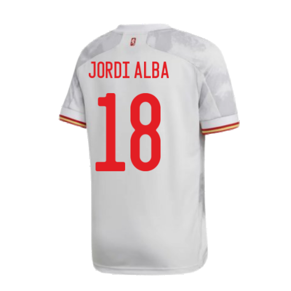 2020-2021 Spain Away Shirt (JORDI ALBA 18)