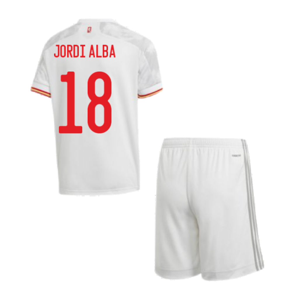 2020-2021 Spain Away Youth Kit (JORDI ALBA 18)