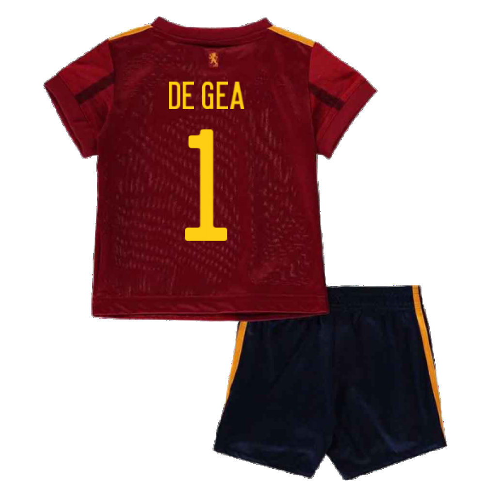 2020-2021 Spain Home Adidas Baby Kit (DE GEA 1)