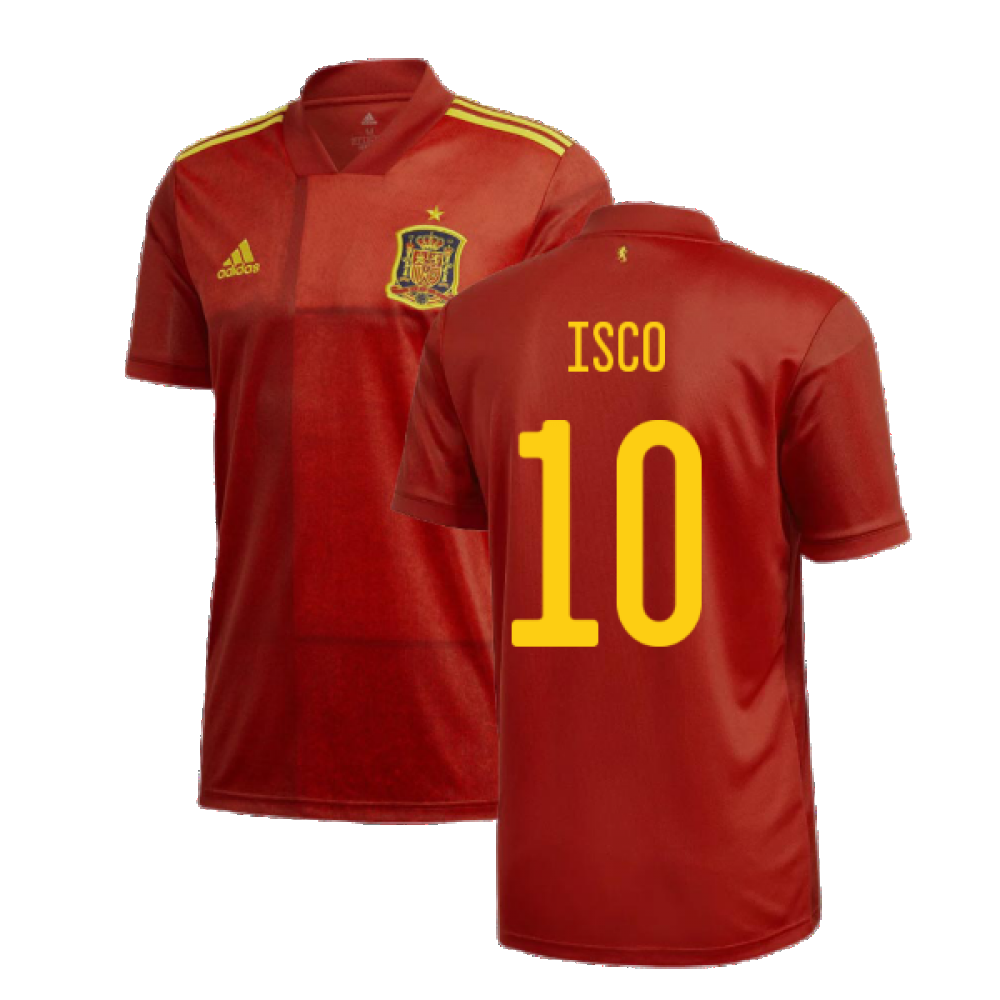 2020-2021 Spain Home Adidas Football Shirt (ISCO 10)