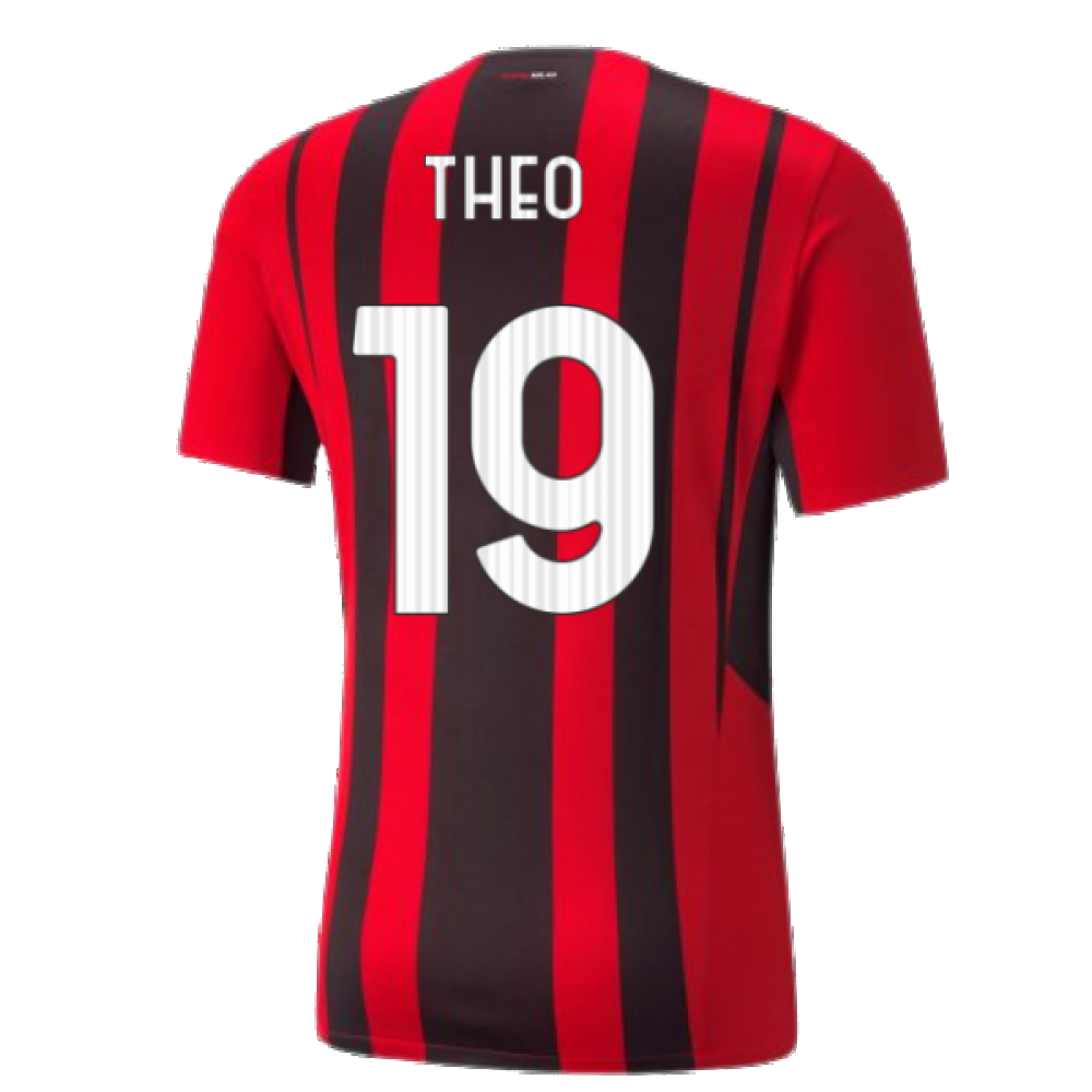 2021-2022 AC Milan Authentic Home Shirt (THEO 19)