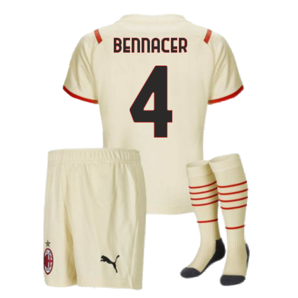 2021-2022 AC Milan Away Mini Kit (BENNACER 4)