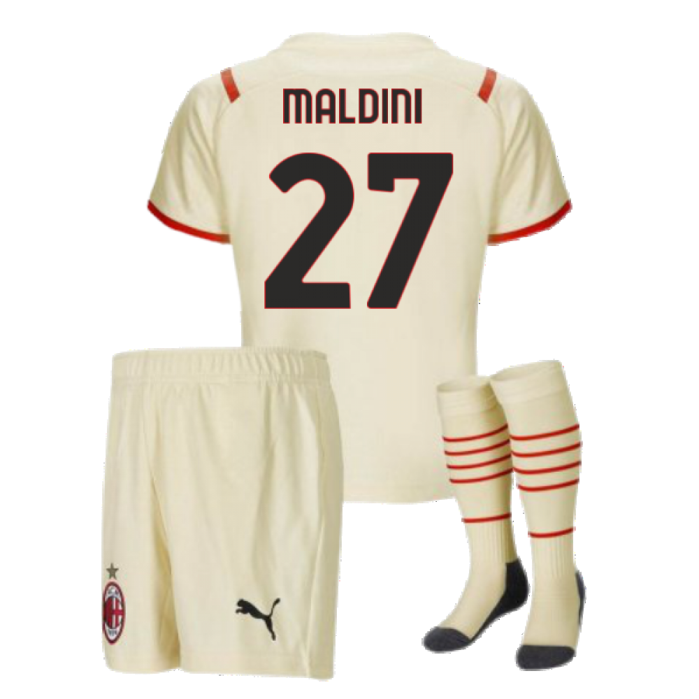 2021-2022 AC Milan Away Mini Kit (MALDINI 27)