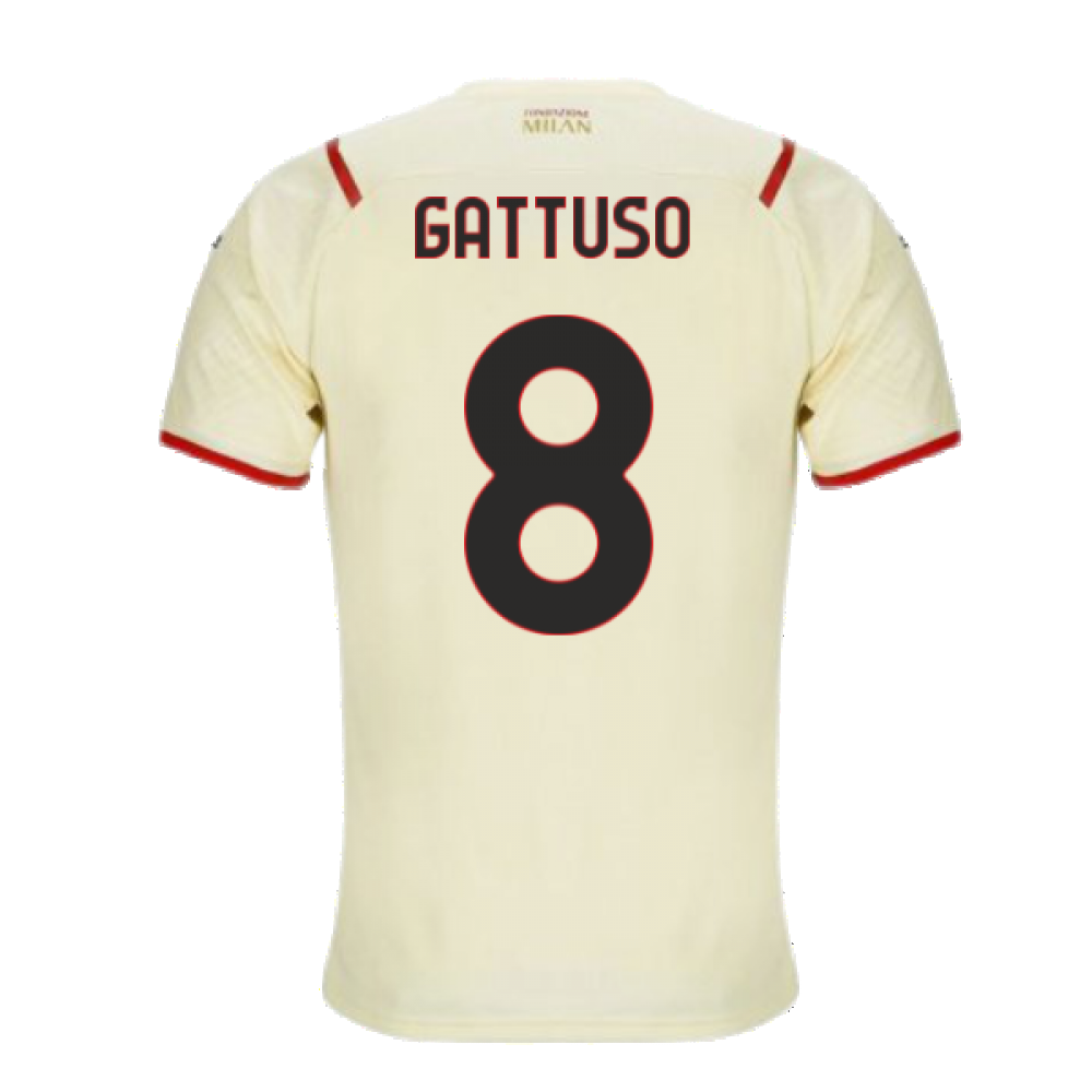 2021-2022 AC Milan Away Shirt (GATTUSO 8)