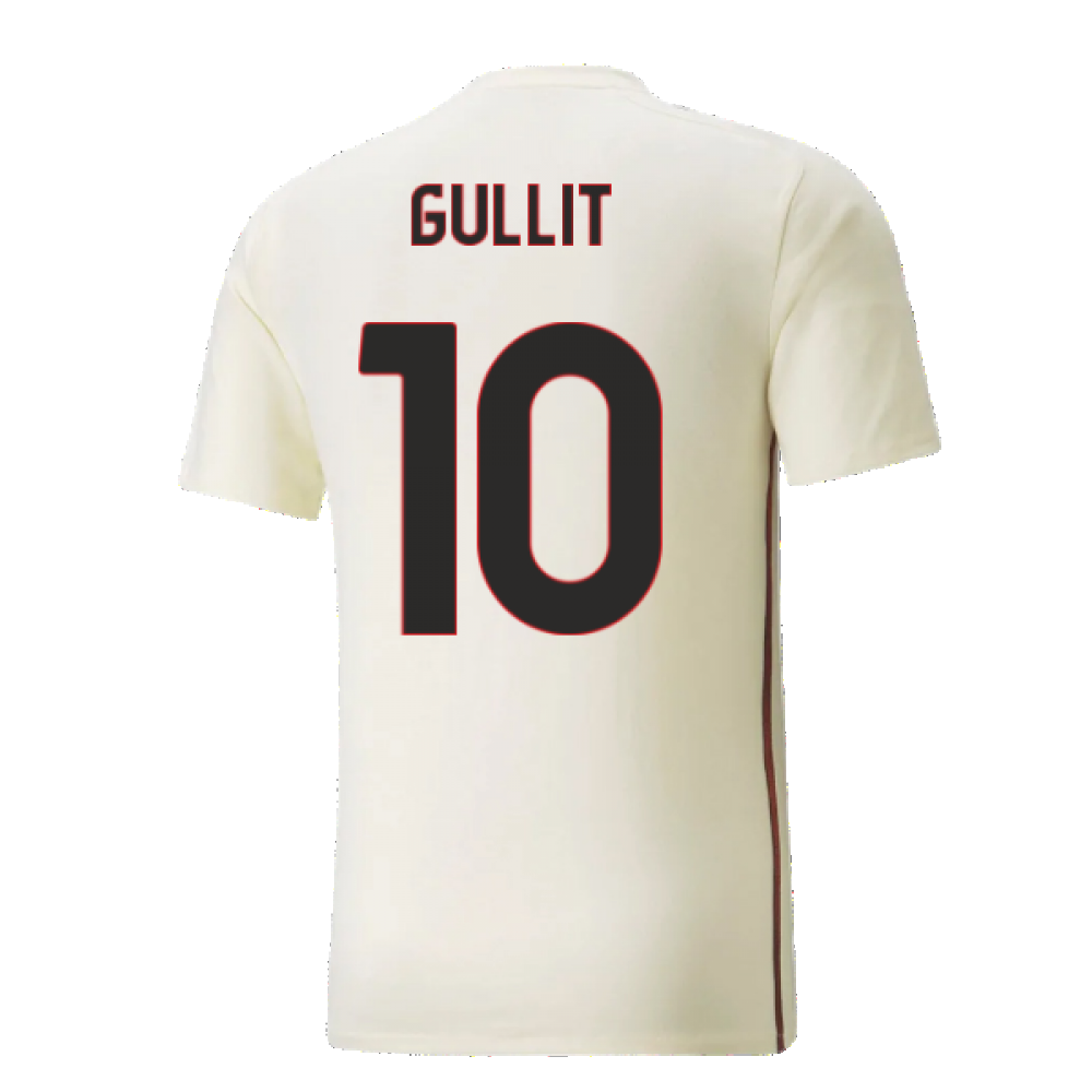 2021-2022 AC Milan Casuals Tee (Afterglow) (GULLIT 10)