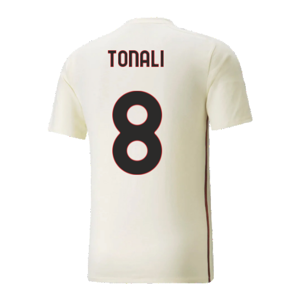 2021-2022 AC Milan Casuals Tee (Afterglow) (TONALI 8)