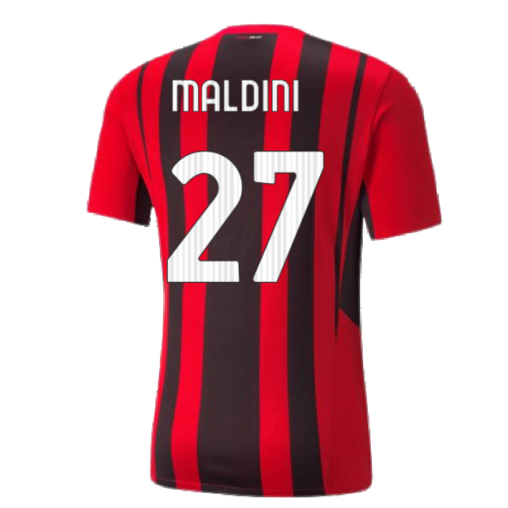 2021-2022 AC Milan Home Shirt (MALDINI 27)