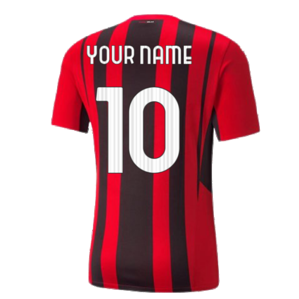 2021-2022 AC Milan Home Shirt (Your Name)