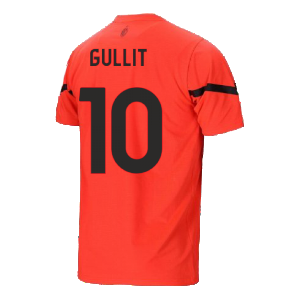 2021-2022 AC Milan Pre-Match Jersey (Red) (GULLIT 10)