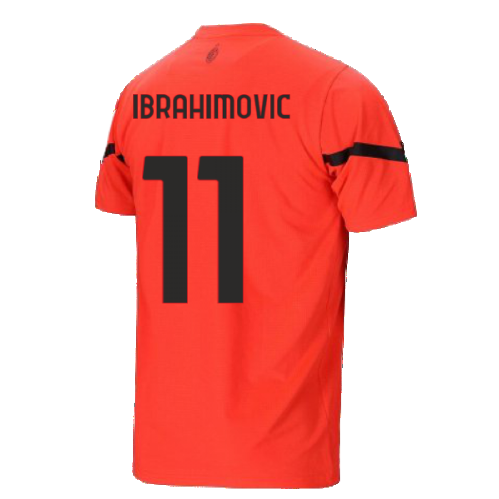 2021-2022 AC Milan Pre-Match Jersey (Red) (IBRAHIMOVIC 11)