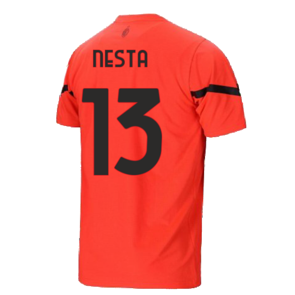 2021-2022 AC Milan Pre-Match Jersey (Red) (NESTA 13)