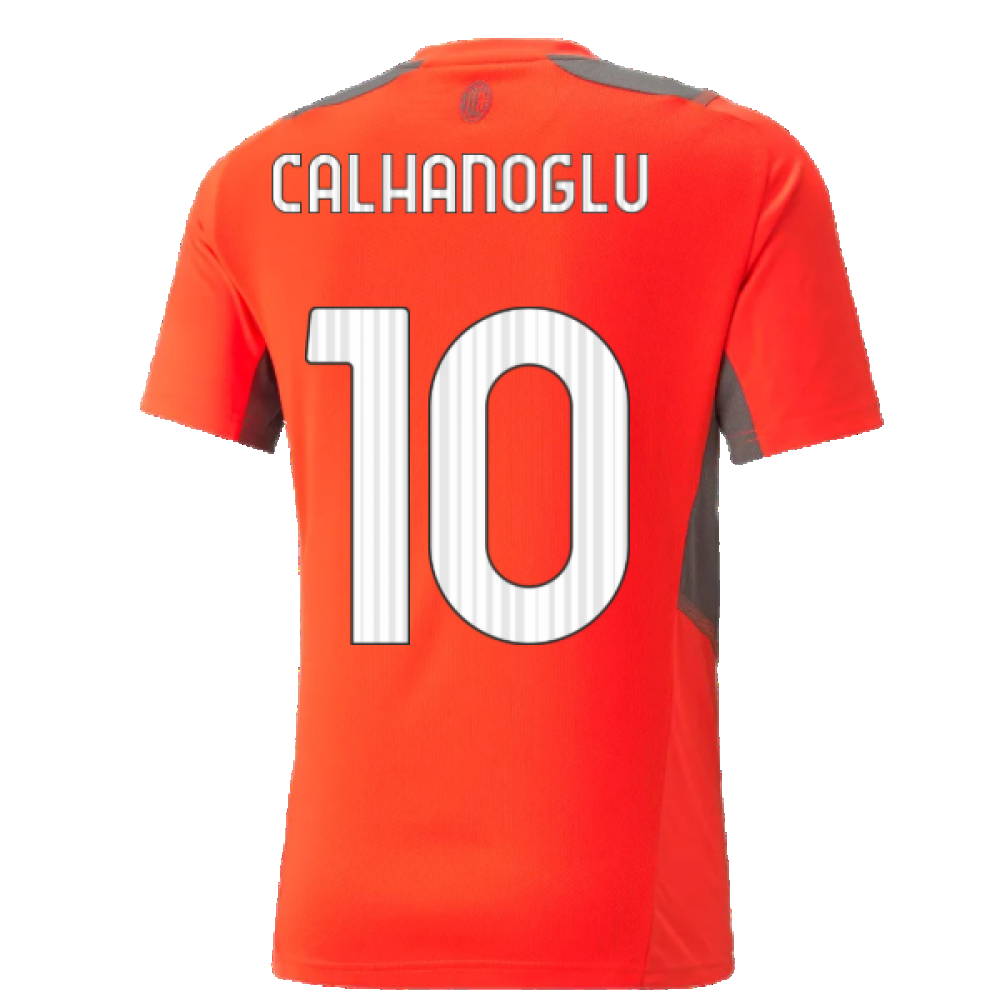 2021-2022 AC Milan Training Jersey (Red) (CALHANOGLU 10)