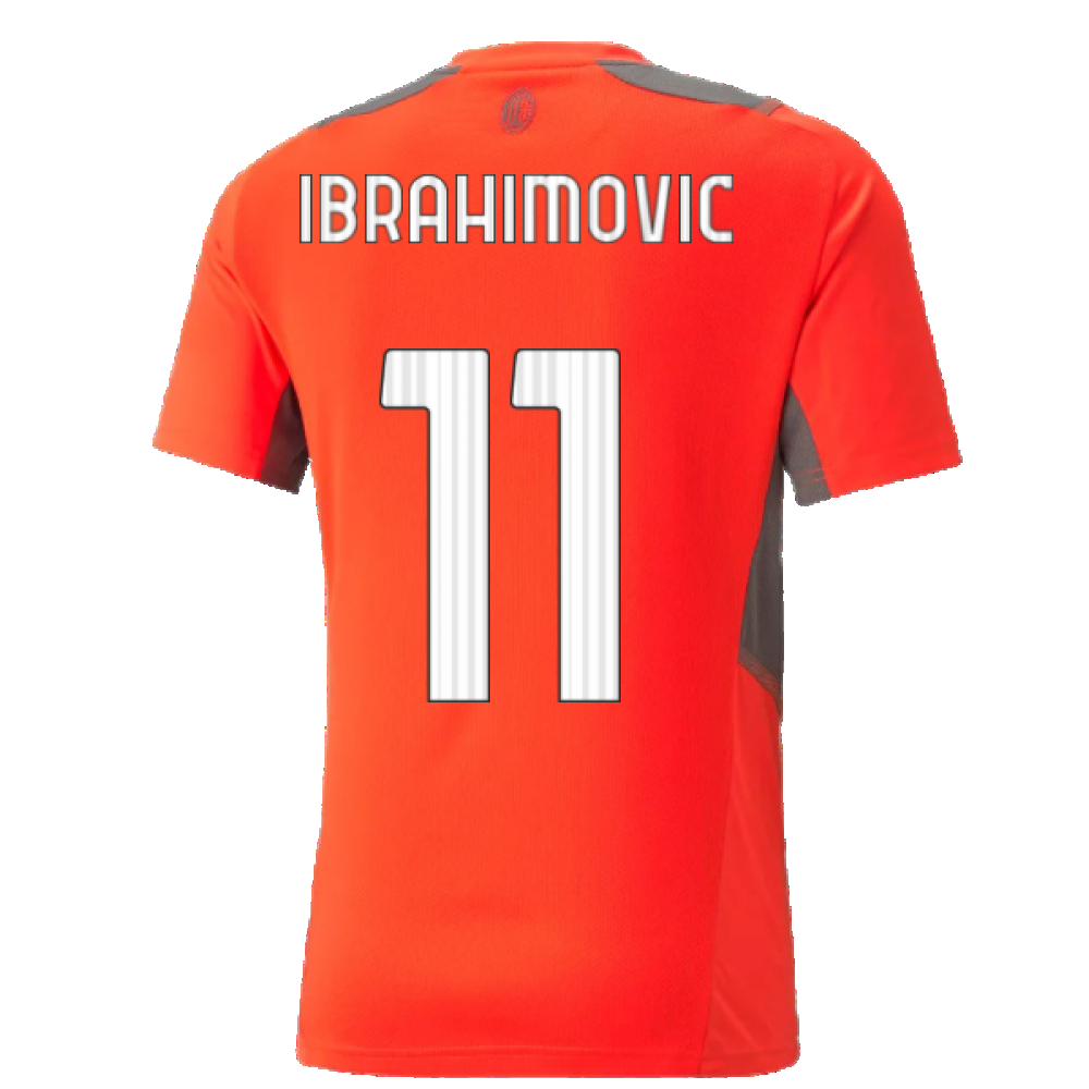 2021-2022 AC Milan Training Jersey (Red) (IBRAHIMOVIC 11)