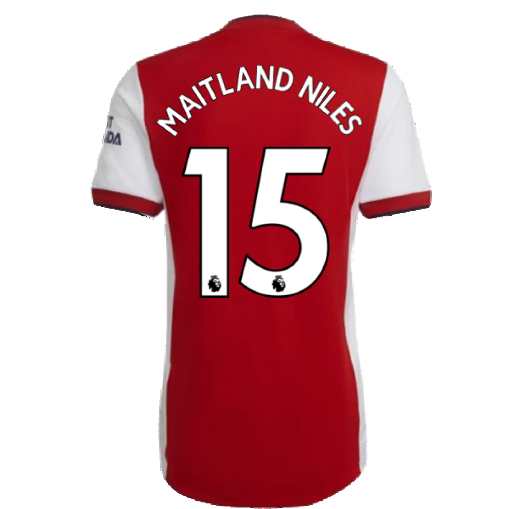 2021-2022 Arsenal Authentic Home Shirt (MAITLAND NILES 15)