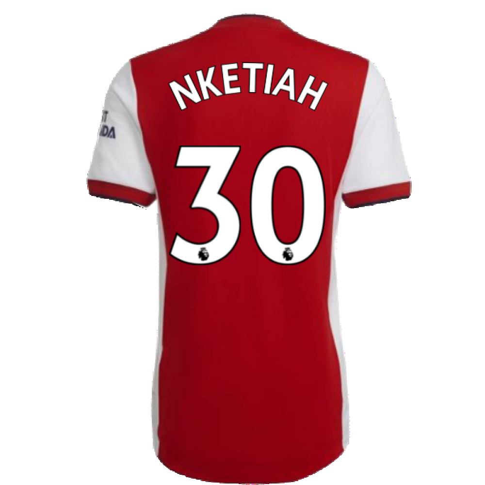 2021-2022 Arsenal Authentic Home Shirt (NKETIAH 30)