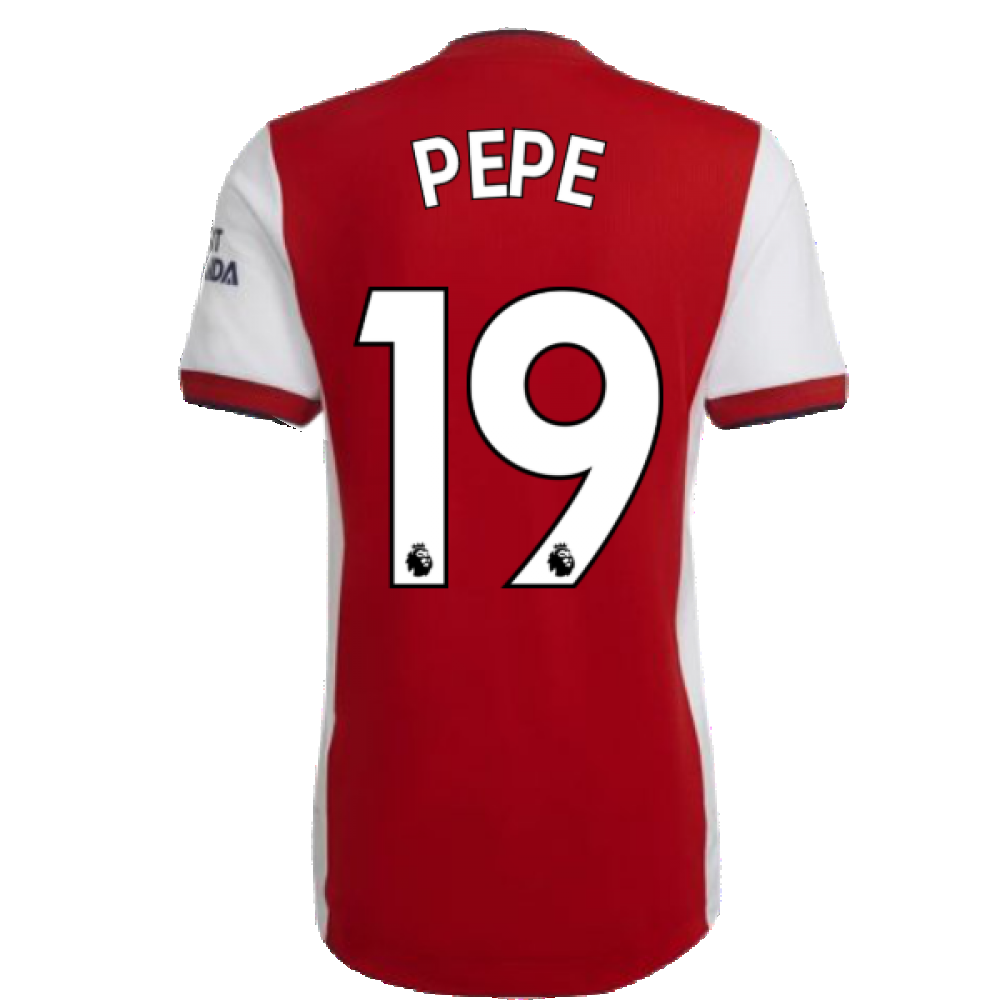 2021-2022 Arsenal Authentic Home Shirt (PEPE 19)